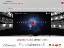 Tablet Screenshot of pianotainment.com